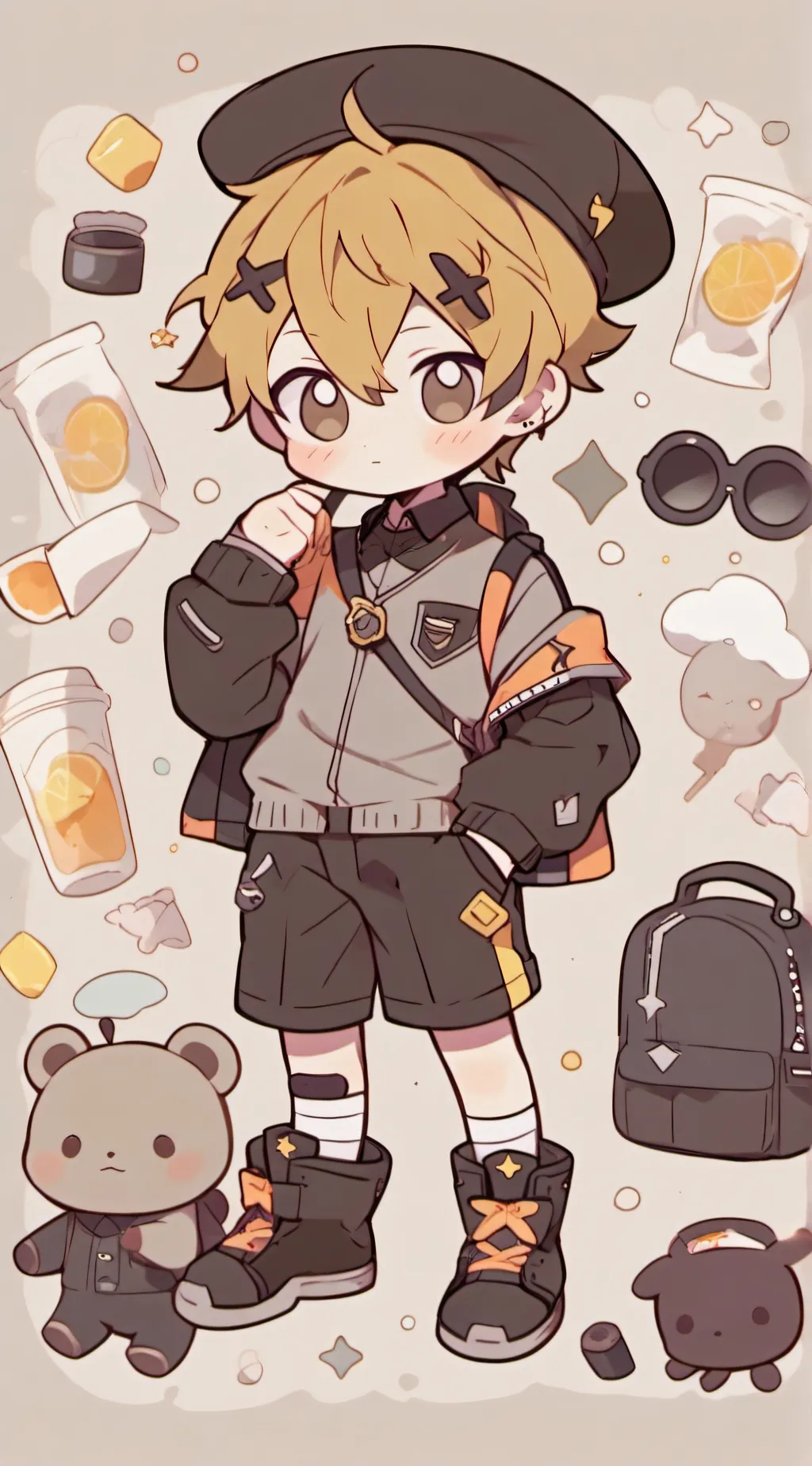 ai character: dapper background