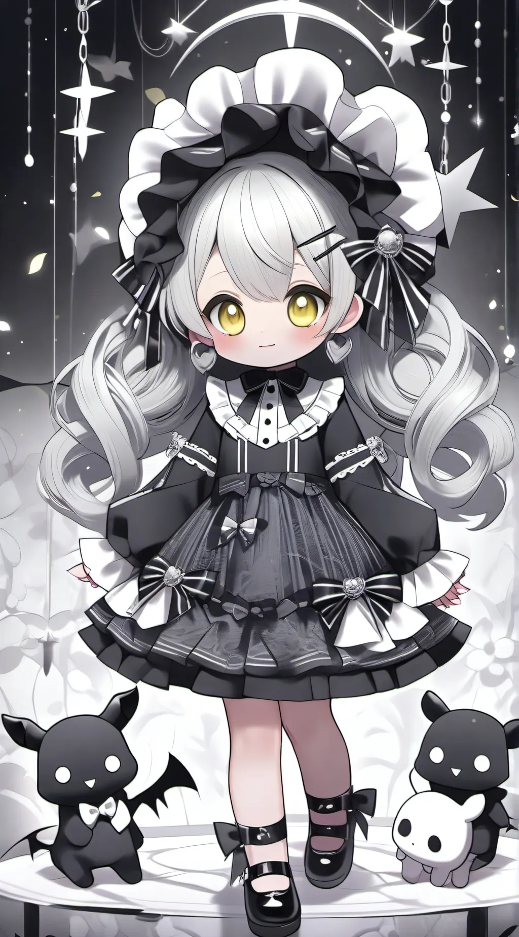 ai character: The Baby In Yellow background