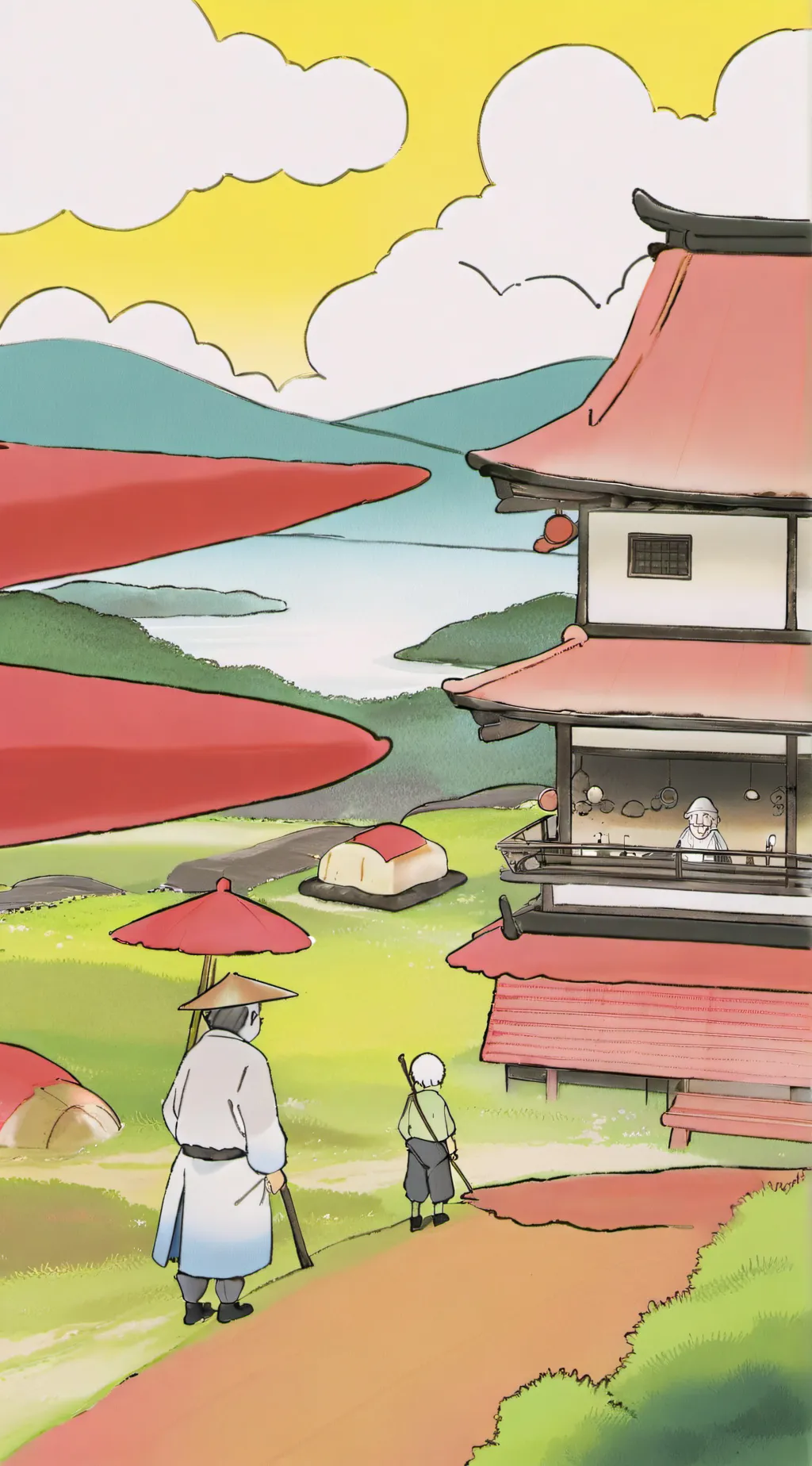 ai character: Hasbin hotel  background