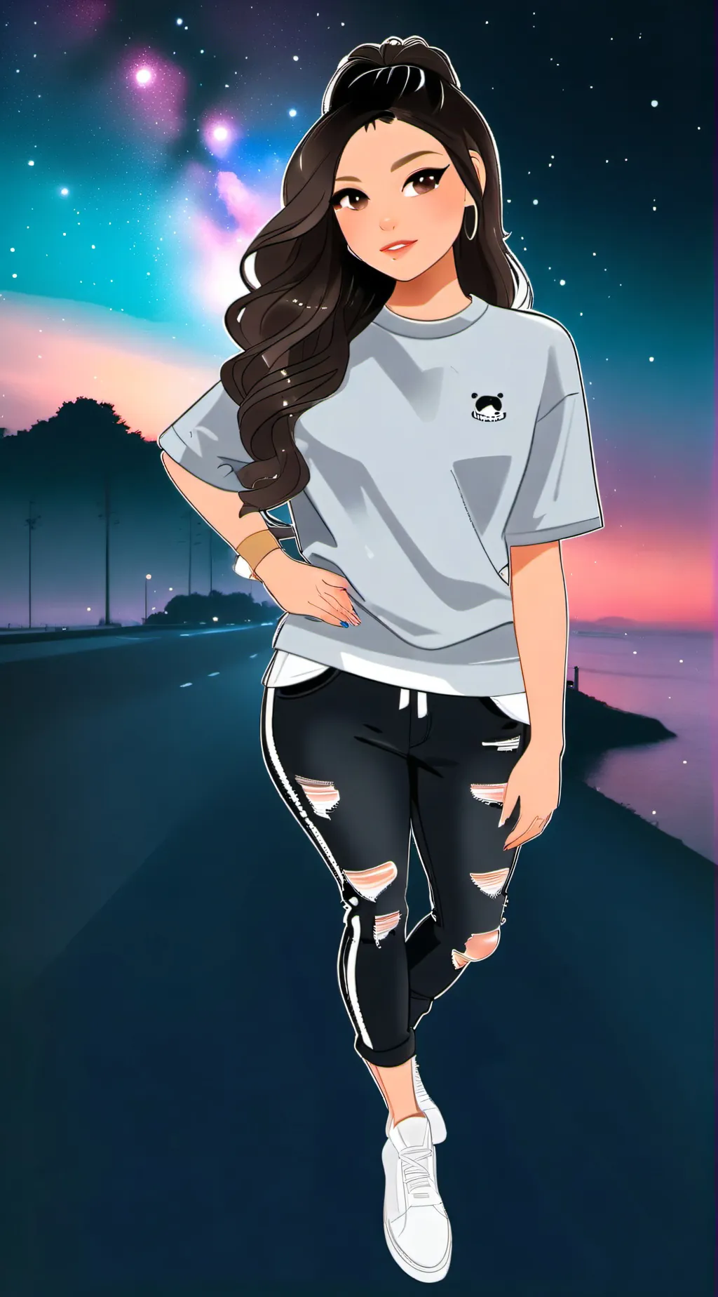 ai character: Rebecca  background