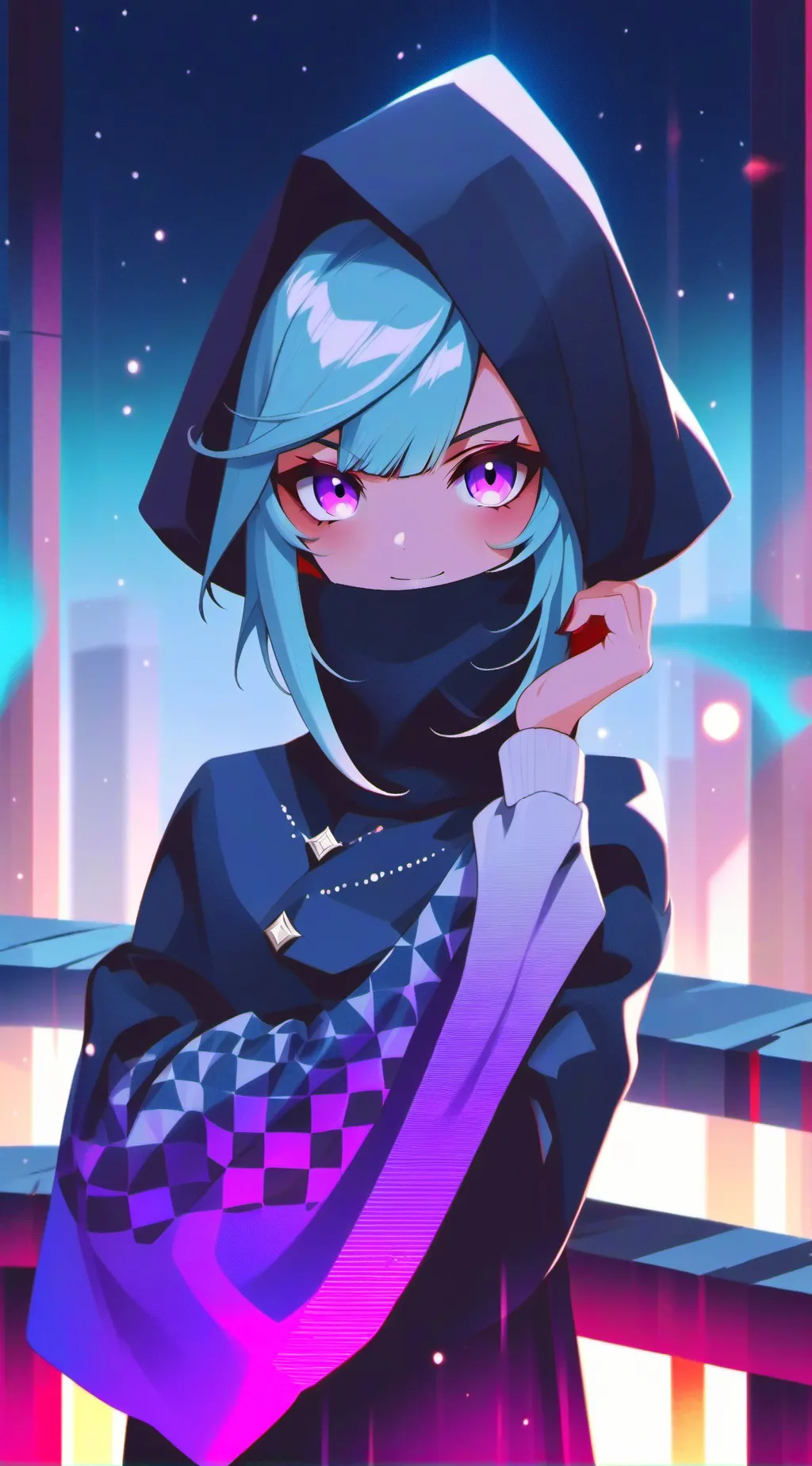 ai character: Aurora background