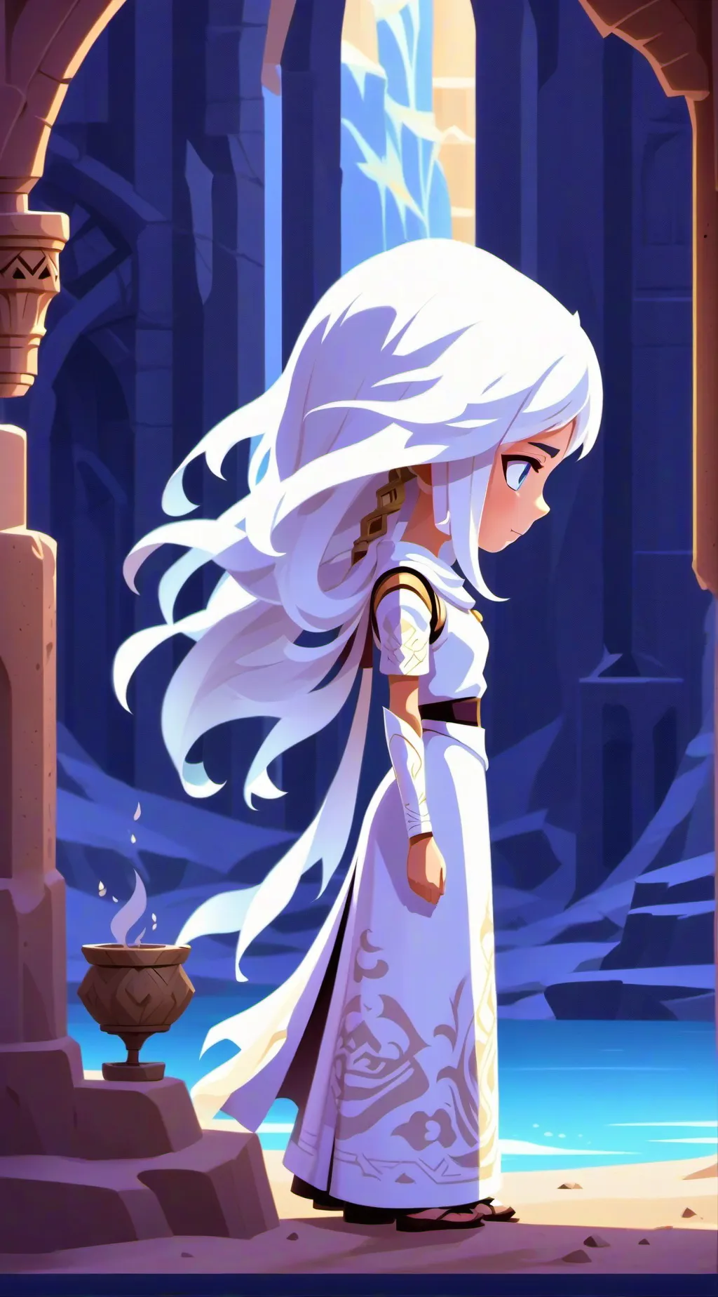 ai character: Snowy 6 background