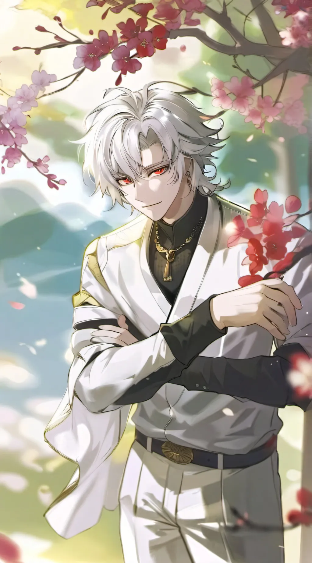 ai character: Andrew García  background