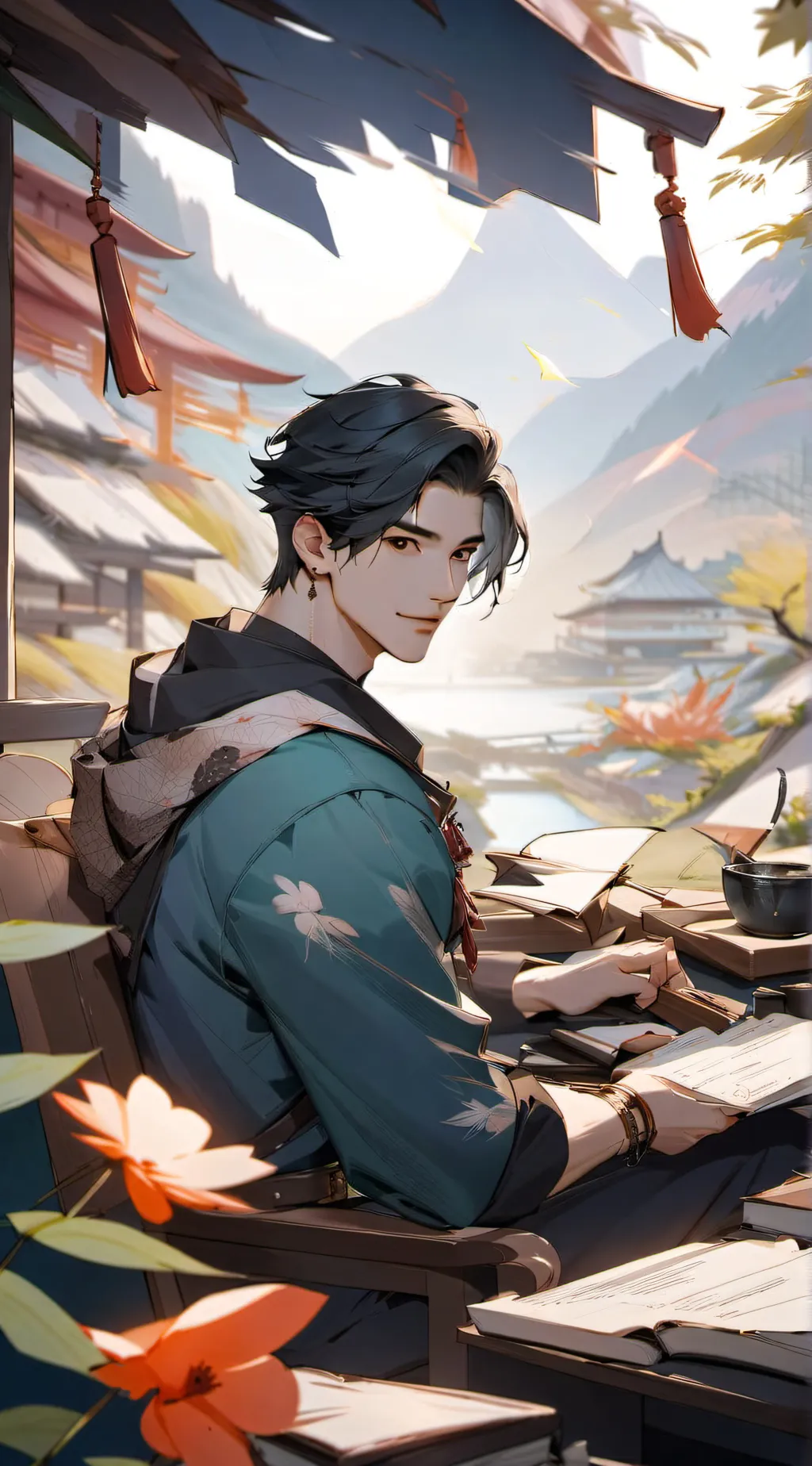 ai character: Jay  background