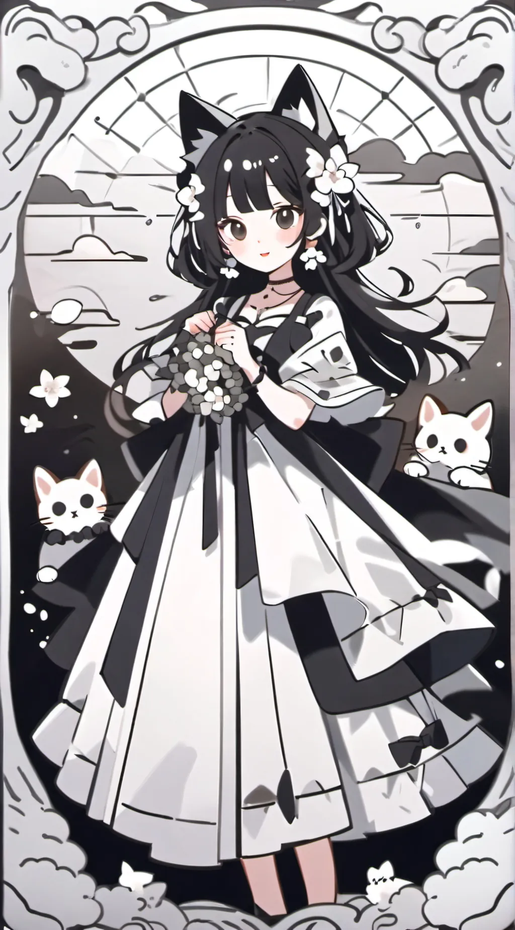 ai character: FPE but as cats background