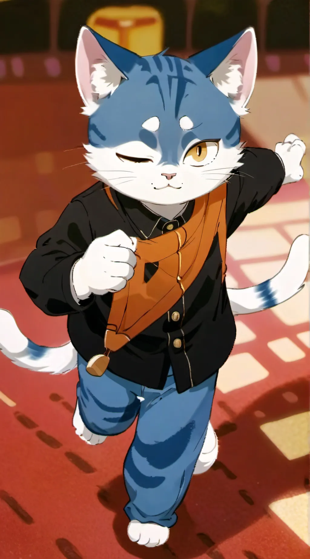 ai character: Gumball  background