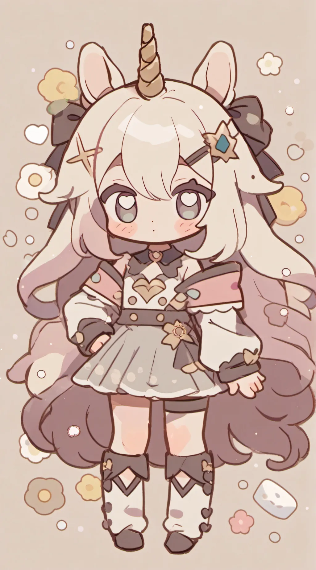 ai character: Leah the unicorn★ background