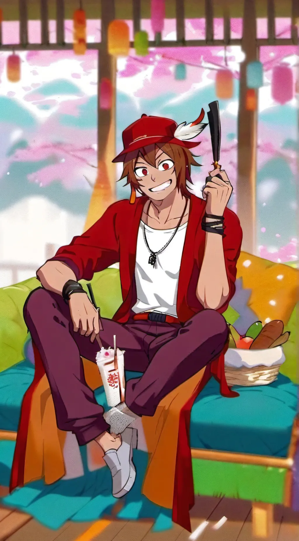 ai character: kirishima background