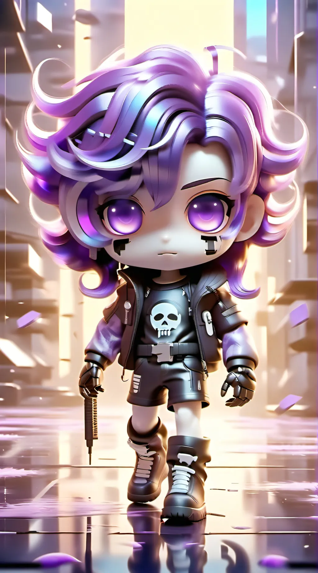 ai character: uzi background