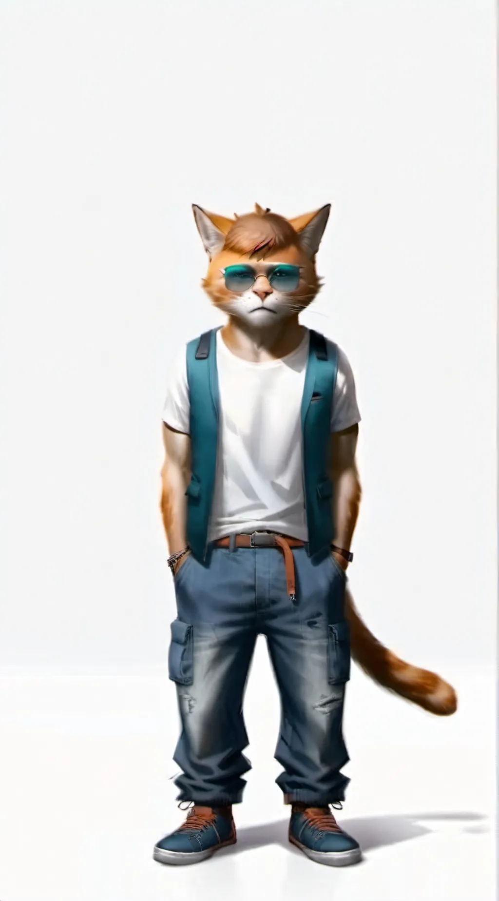 ai character: Meowscles background