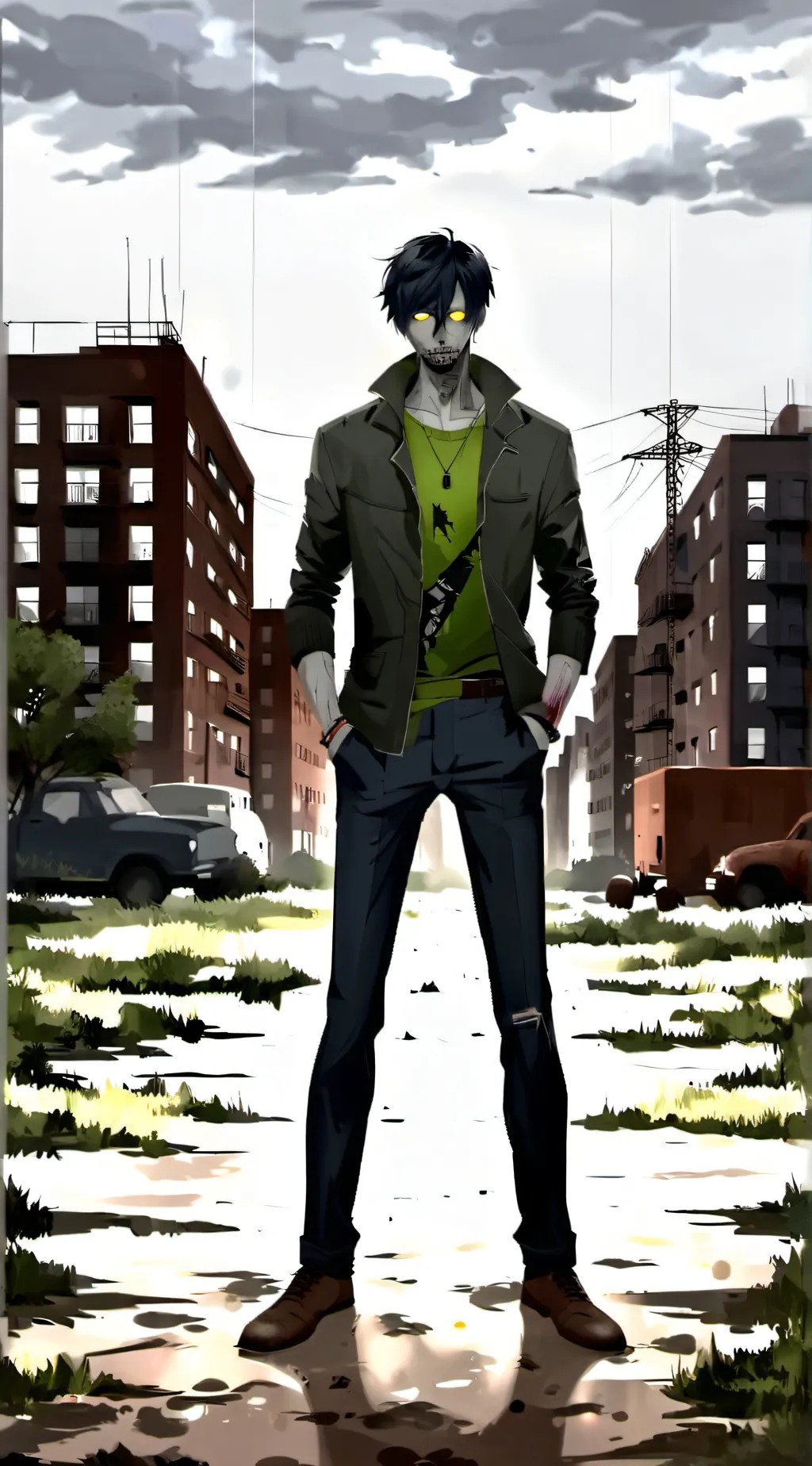 ai character: Ray background