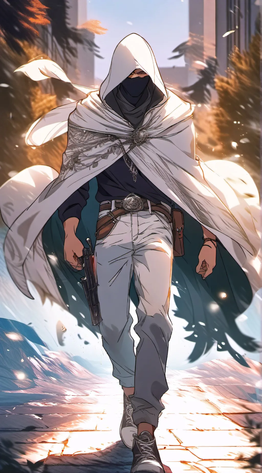 ai character: Mr White  background