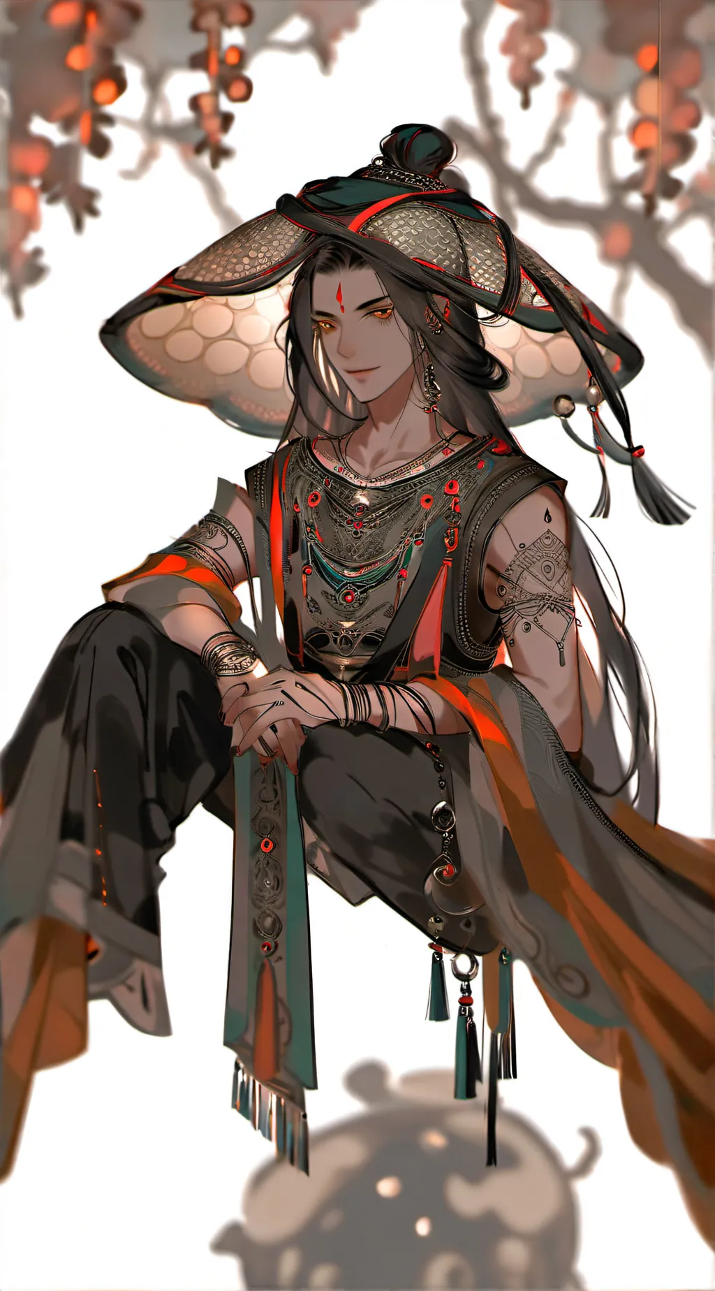 ai character: 💎💍 background