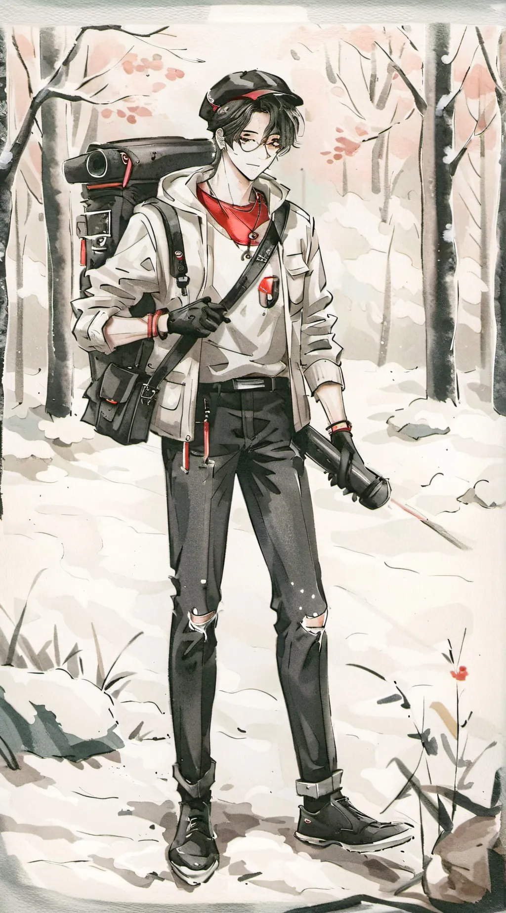 ai character: cameraman background