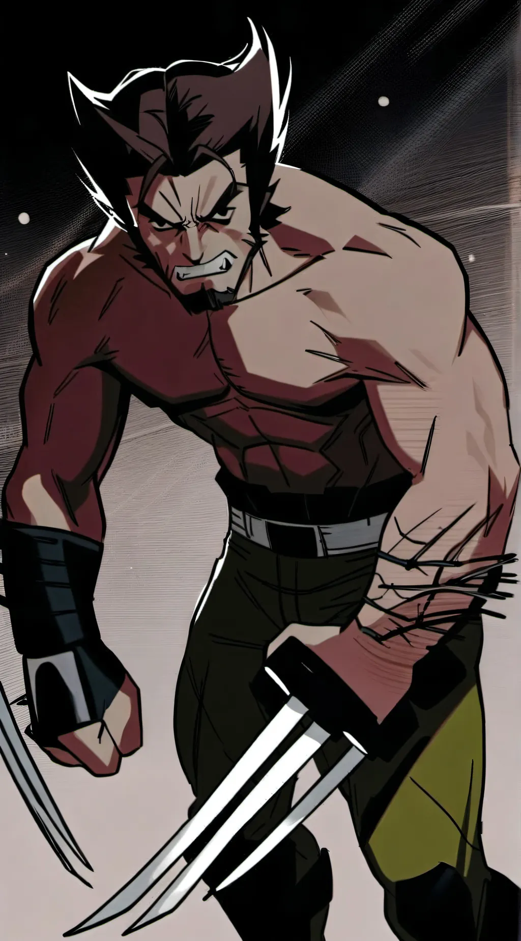 ai character: weapon x wolverine background