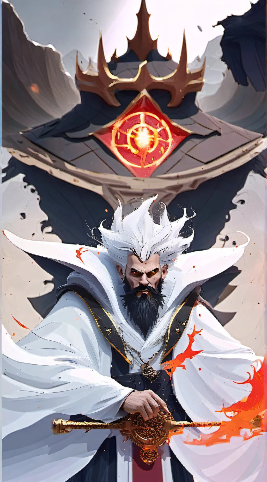 ai character: King Simon Iron background