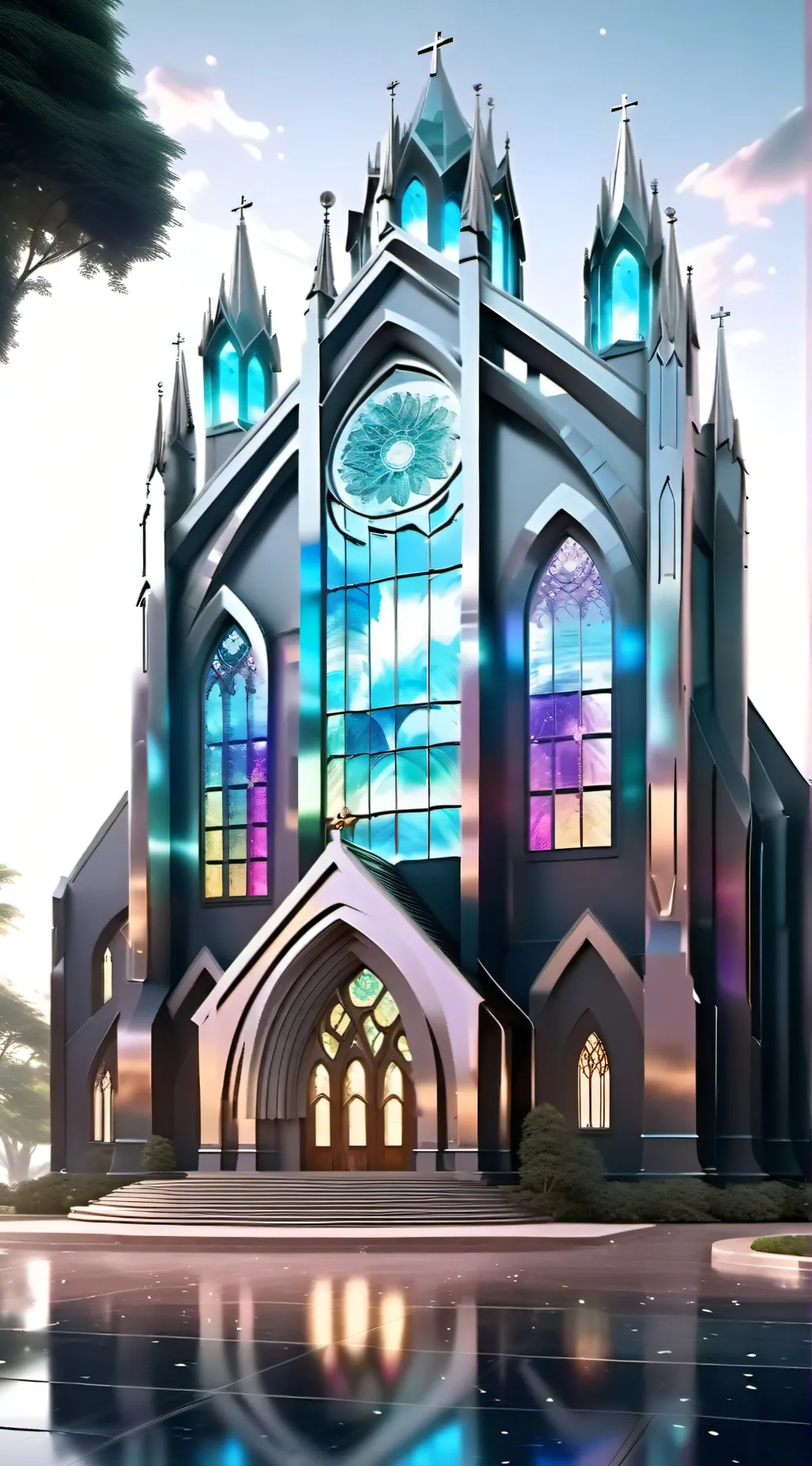 ai character: golden palace background