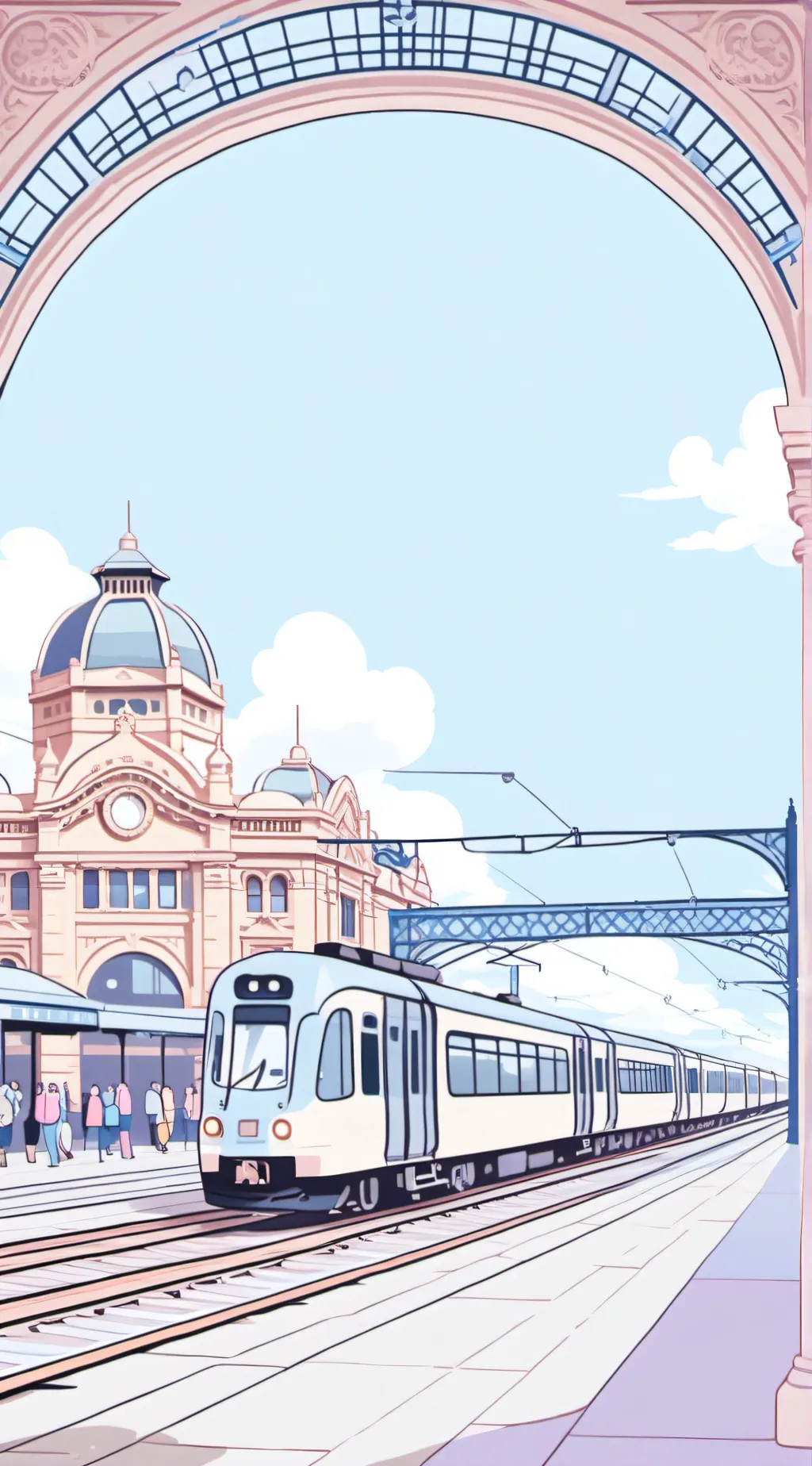 ai character: Flinders Street background