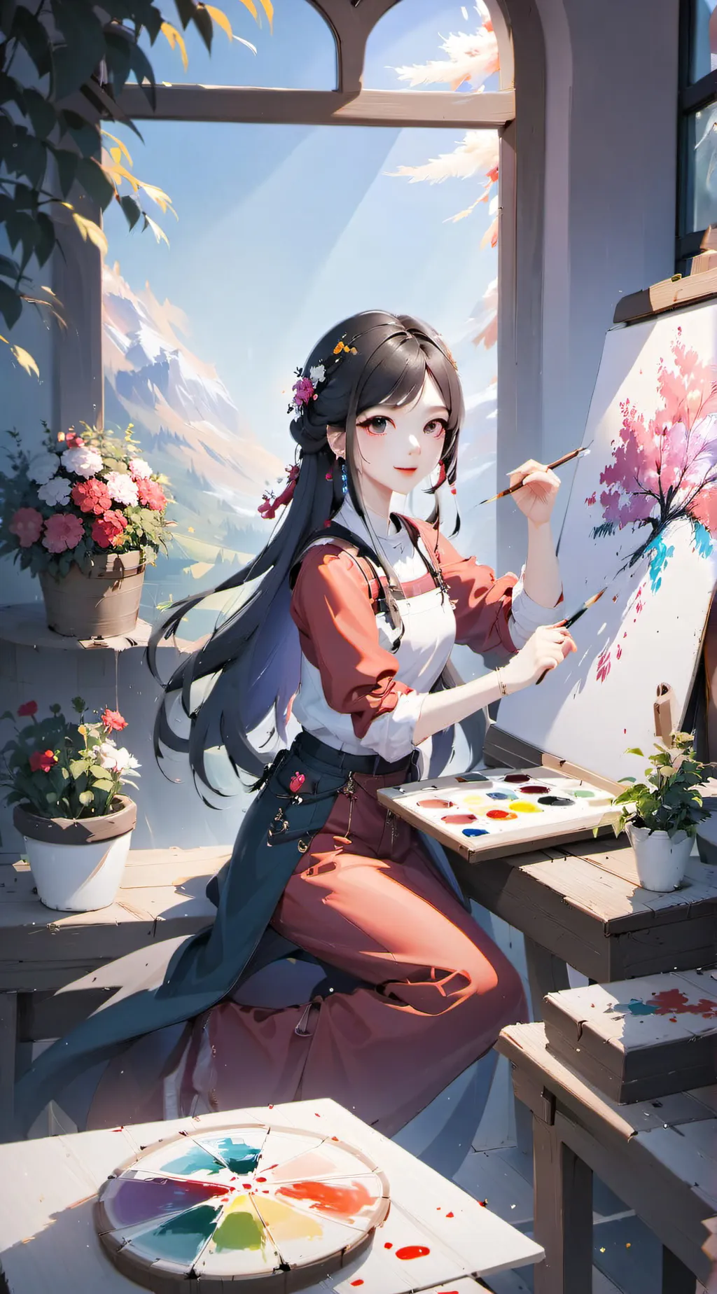 ai character: Angie background