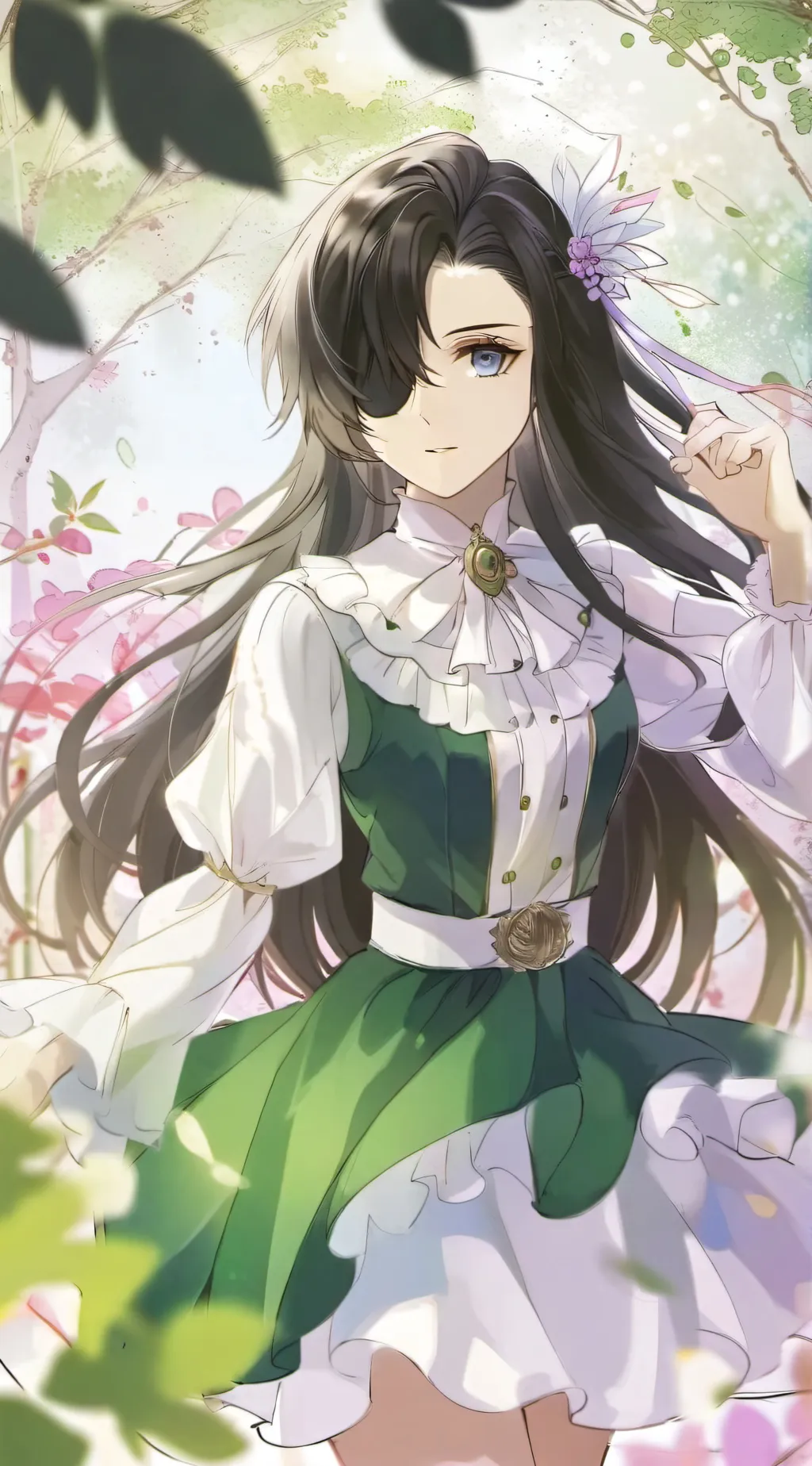 ai character: ash my jjk oc  background