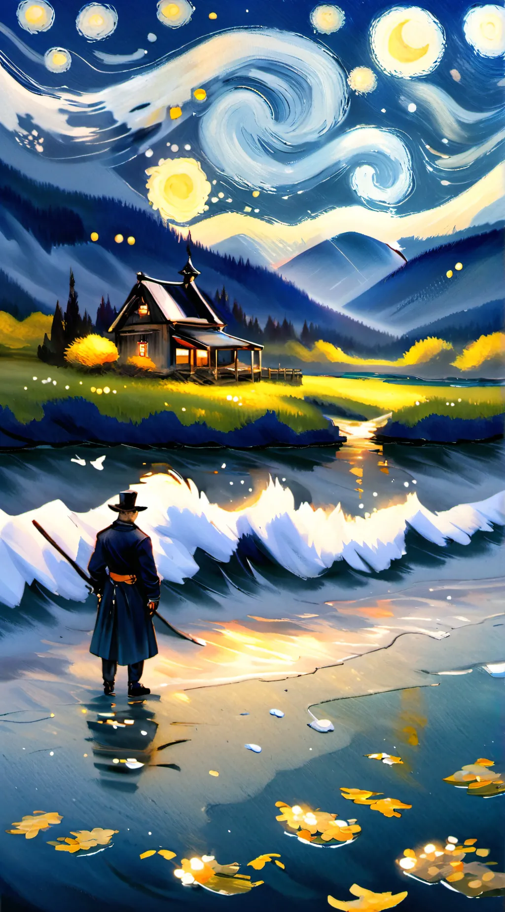 ai character: warren background