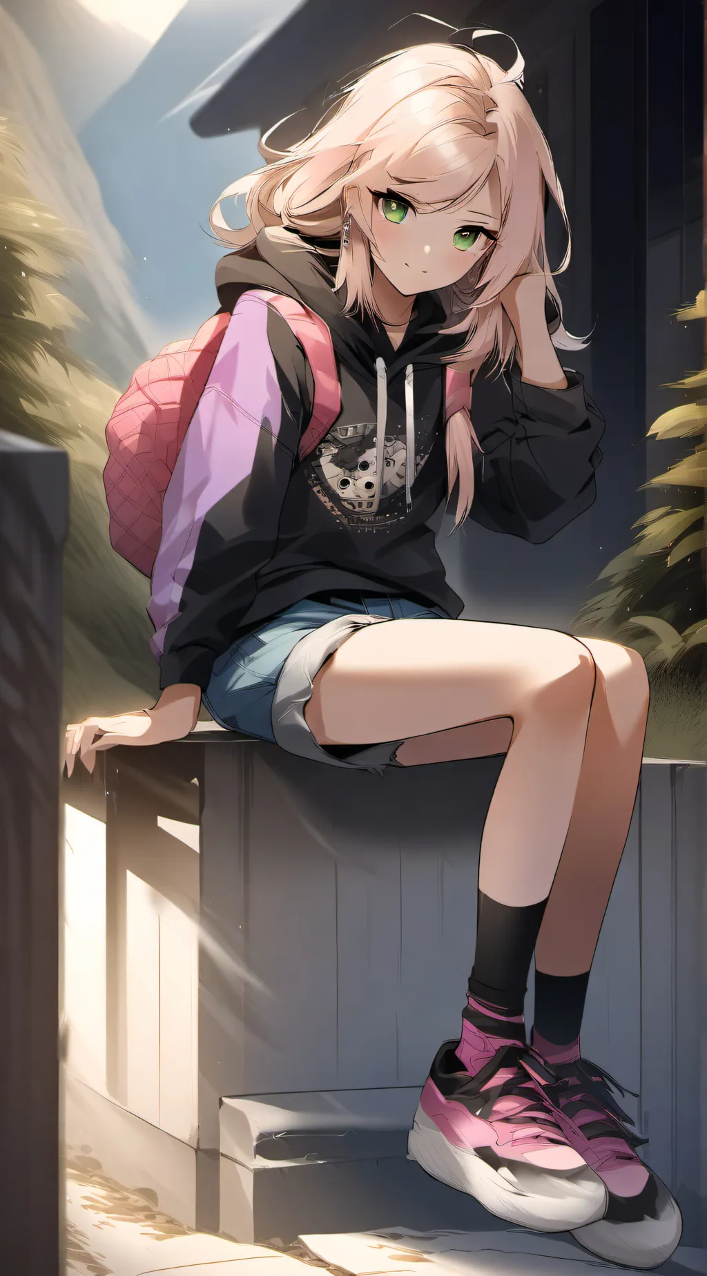 ai character: Kitty  background