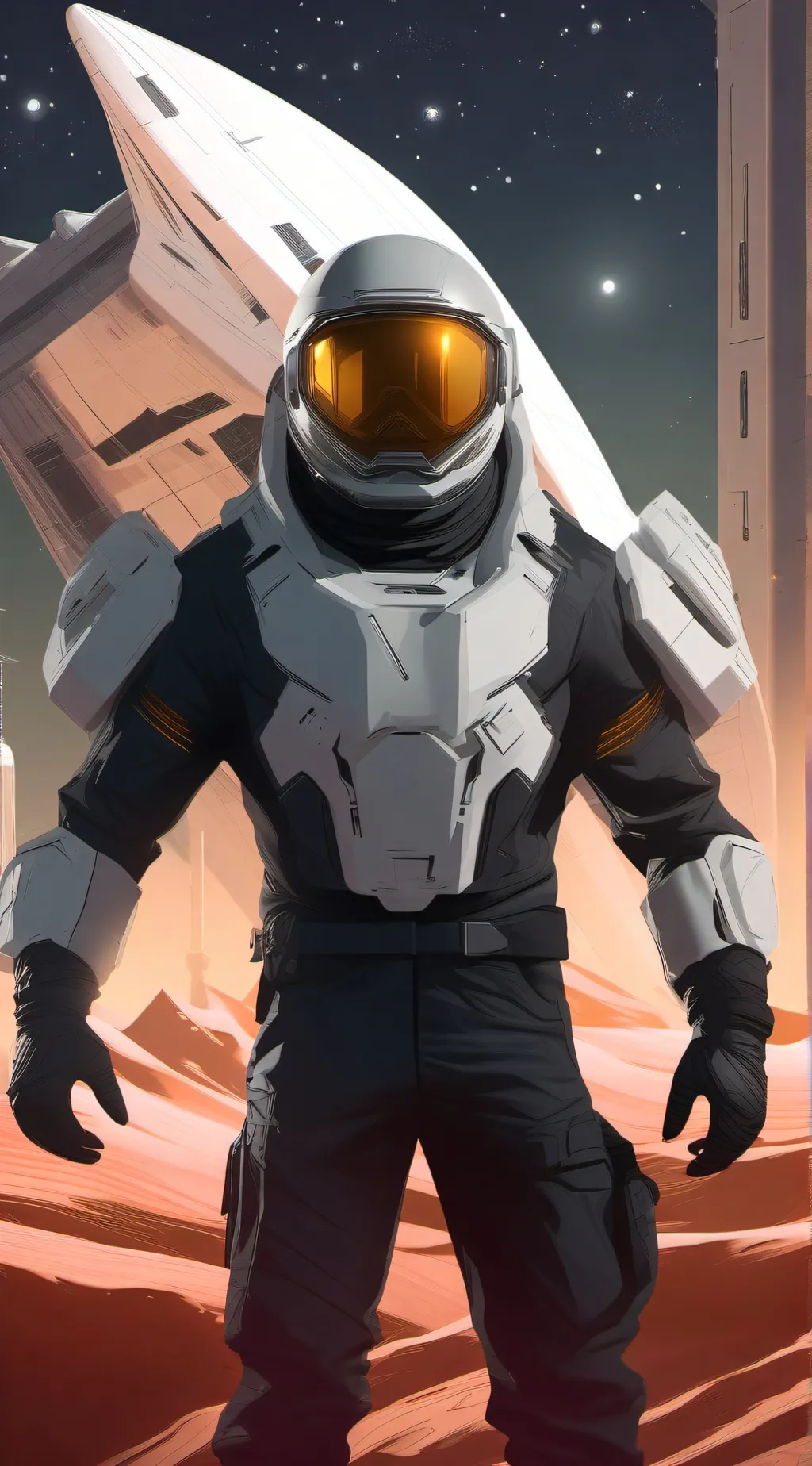 ai character: Star field rpg background