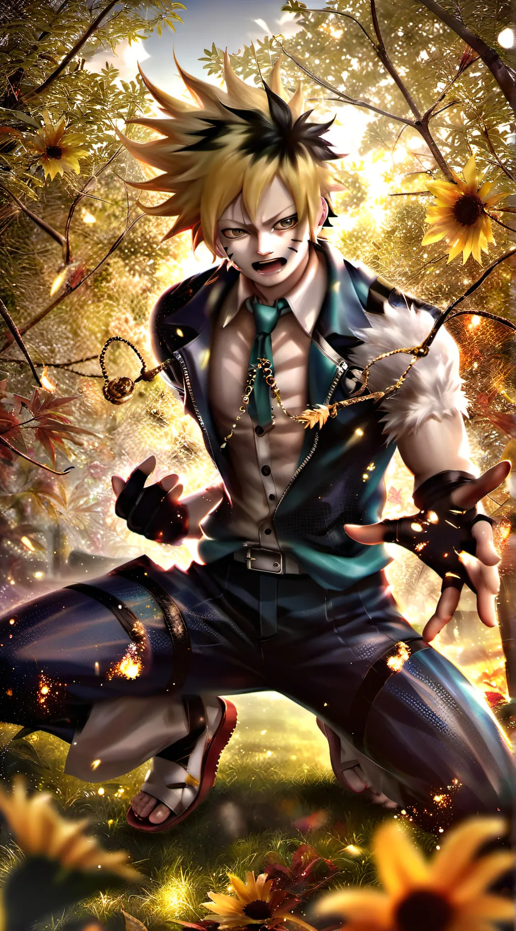 ai character: Denki background