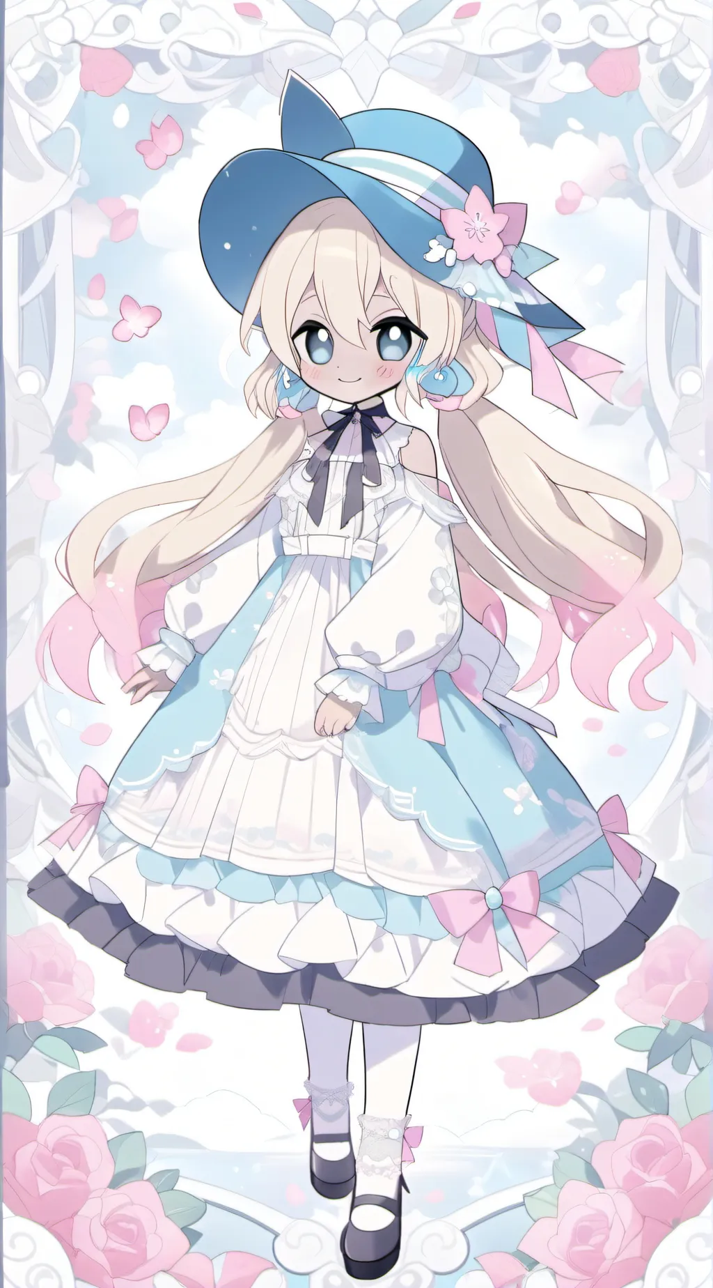 ai character: Rose background