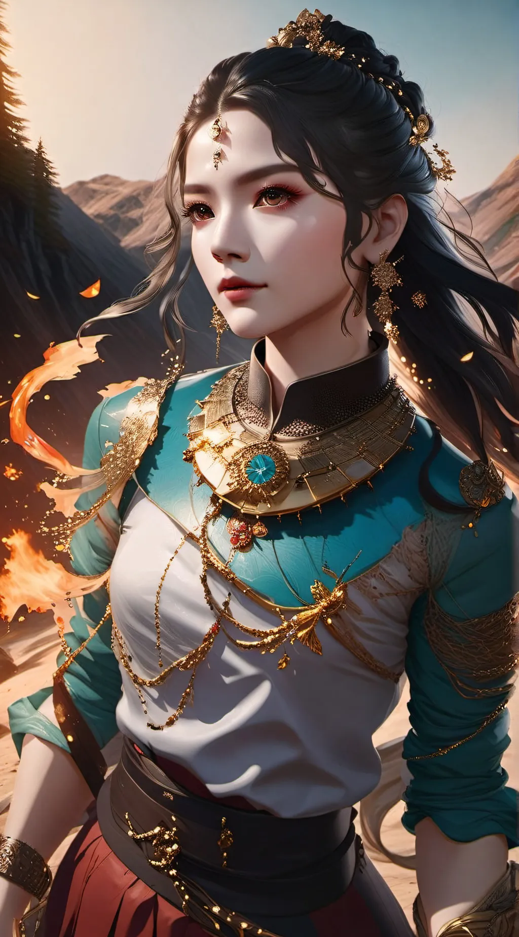 ai character: ~ background