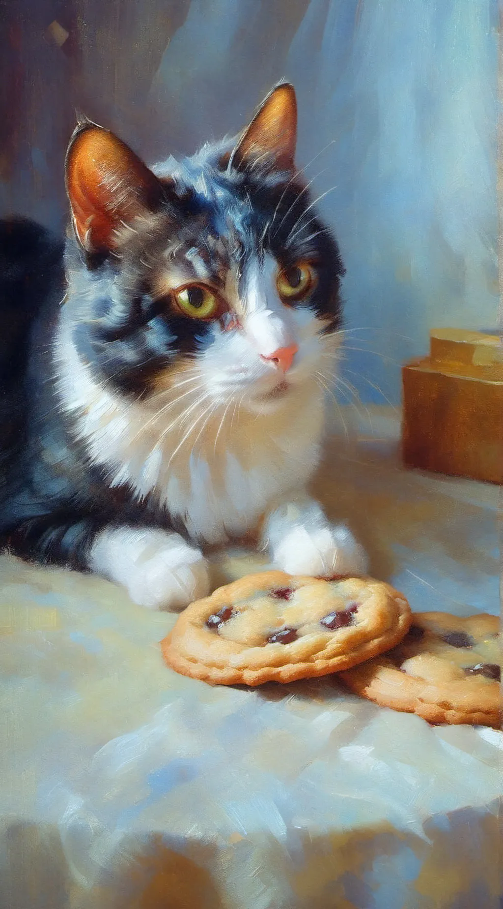 ai character: miss circle background