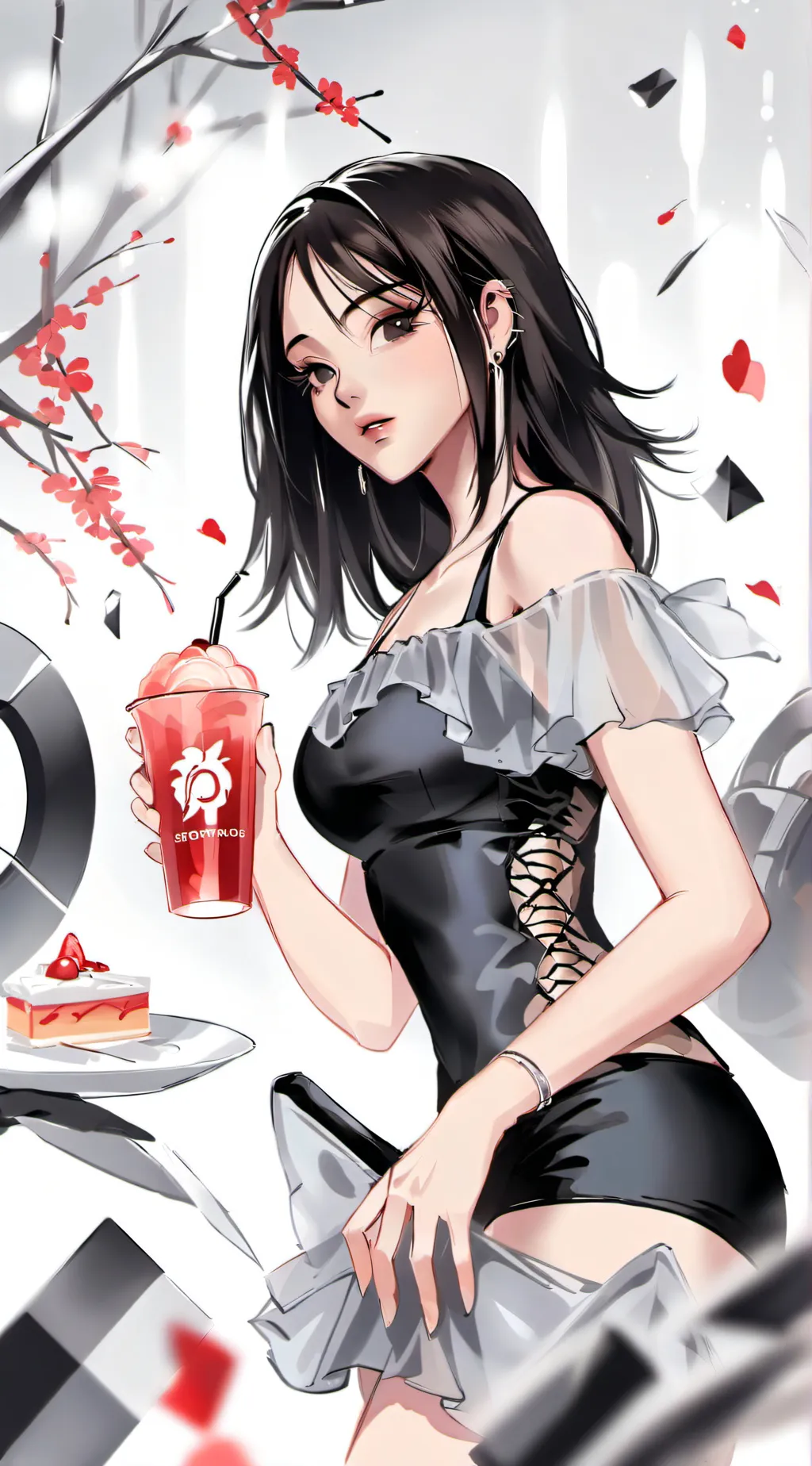 ai character: Rose background