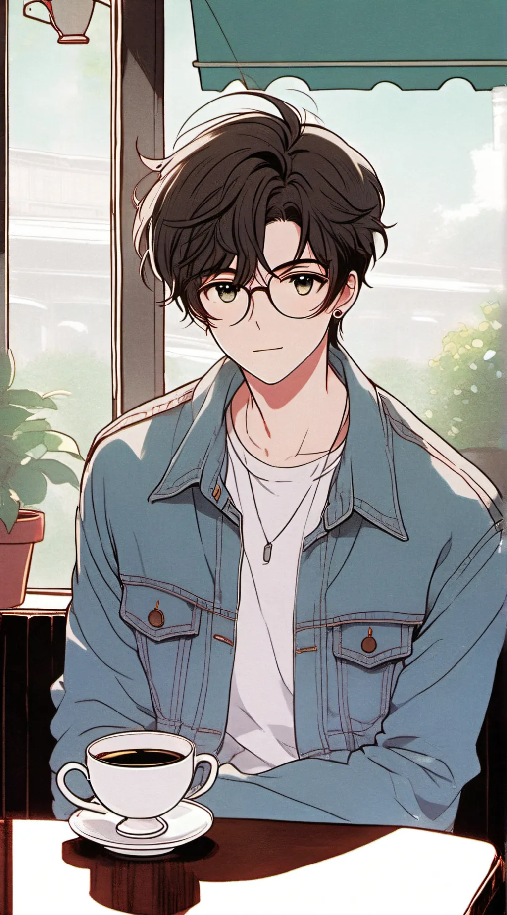 ai character: Theo background