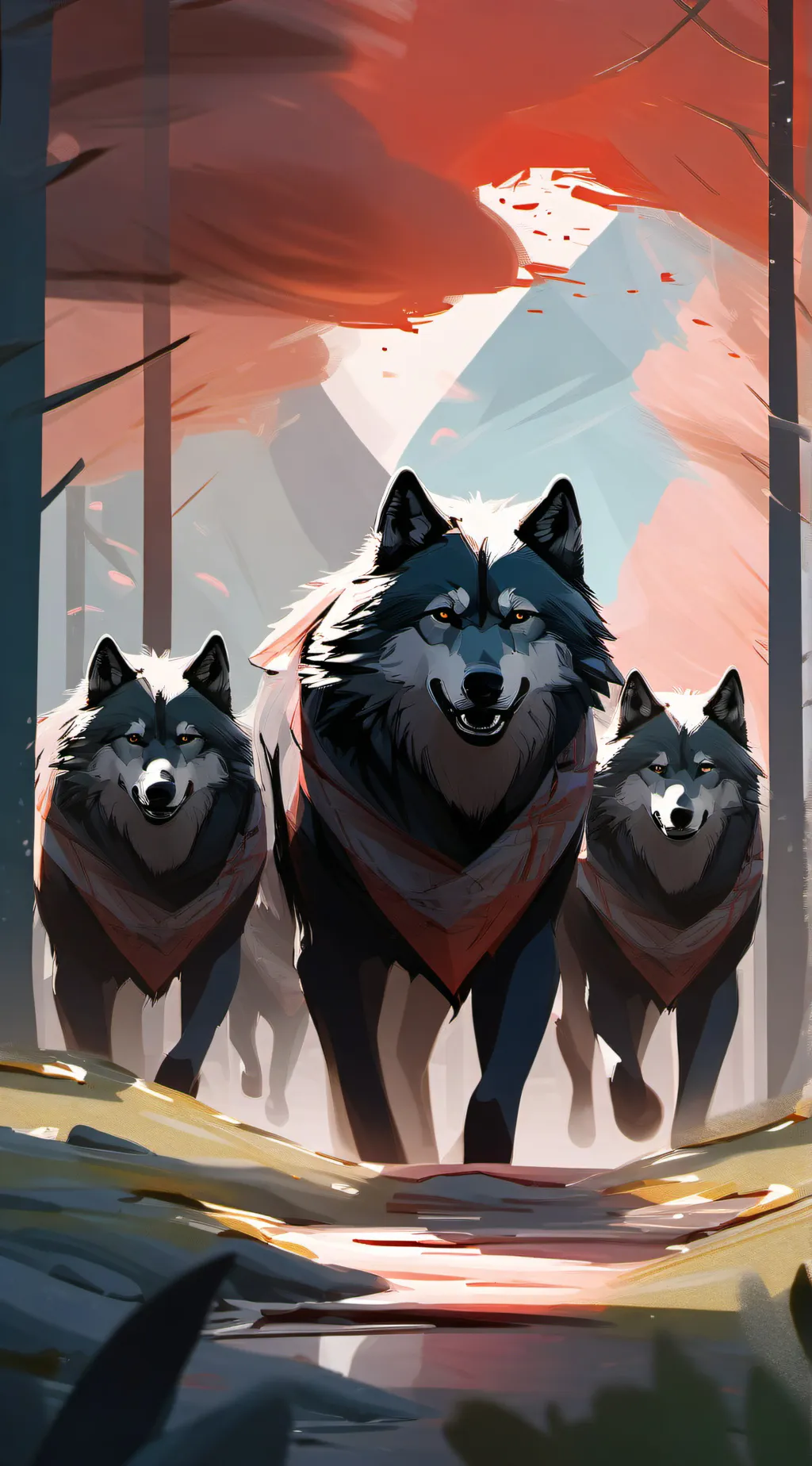 ai character: •the wolf pack• background