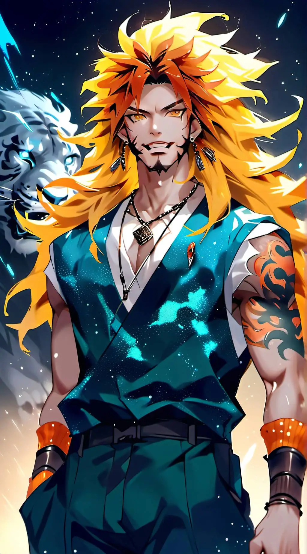 ai character: Leon ♌ background