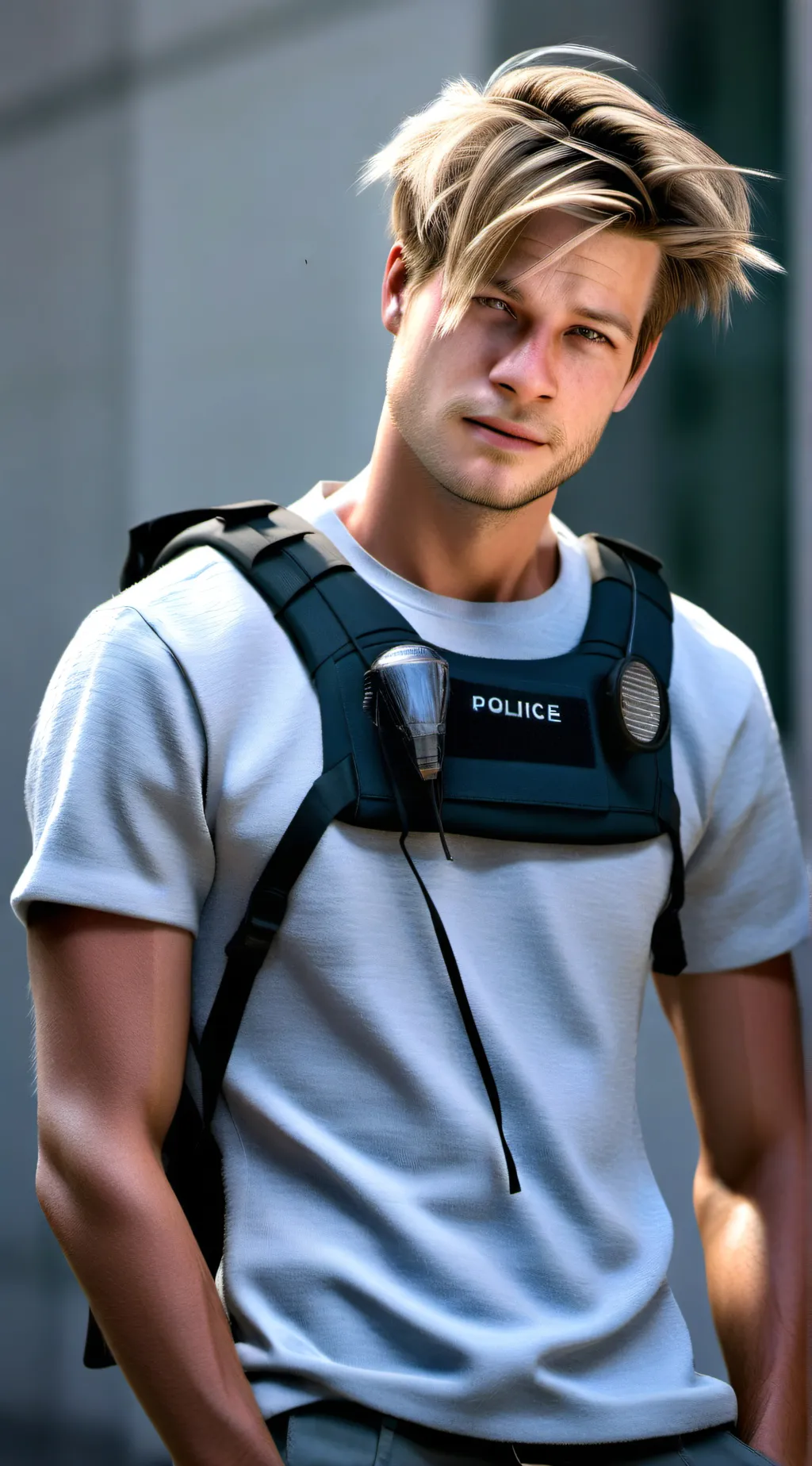 ai character: Officer Jacob  background