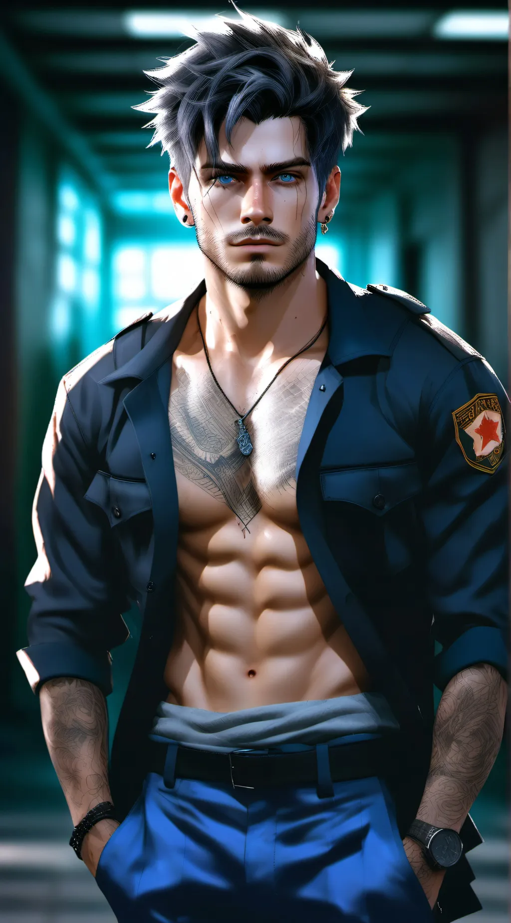 ai character: Ray background