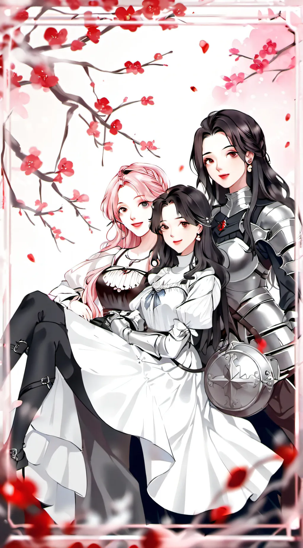 ai character: kari,shin,aoi background