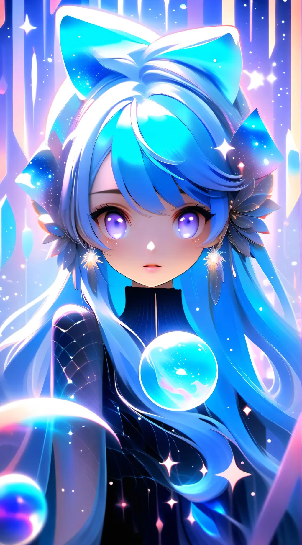 ai character: Amber background