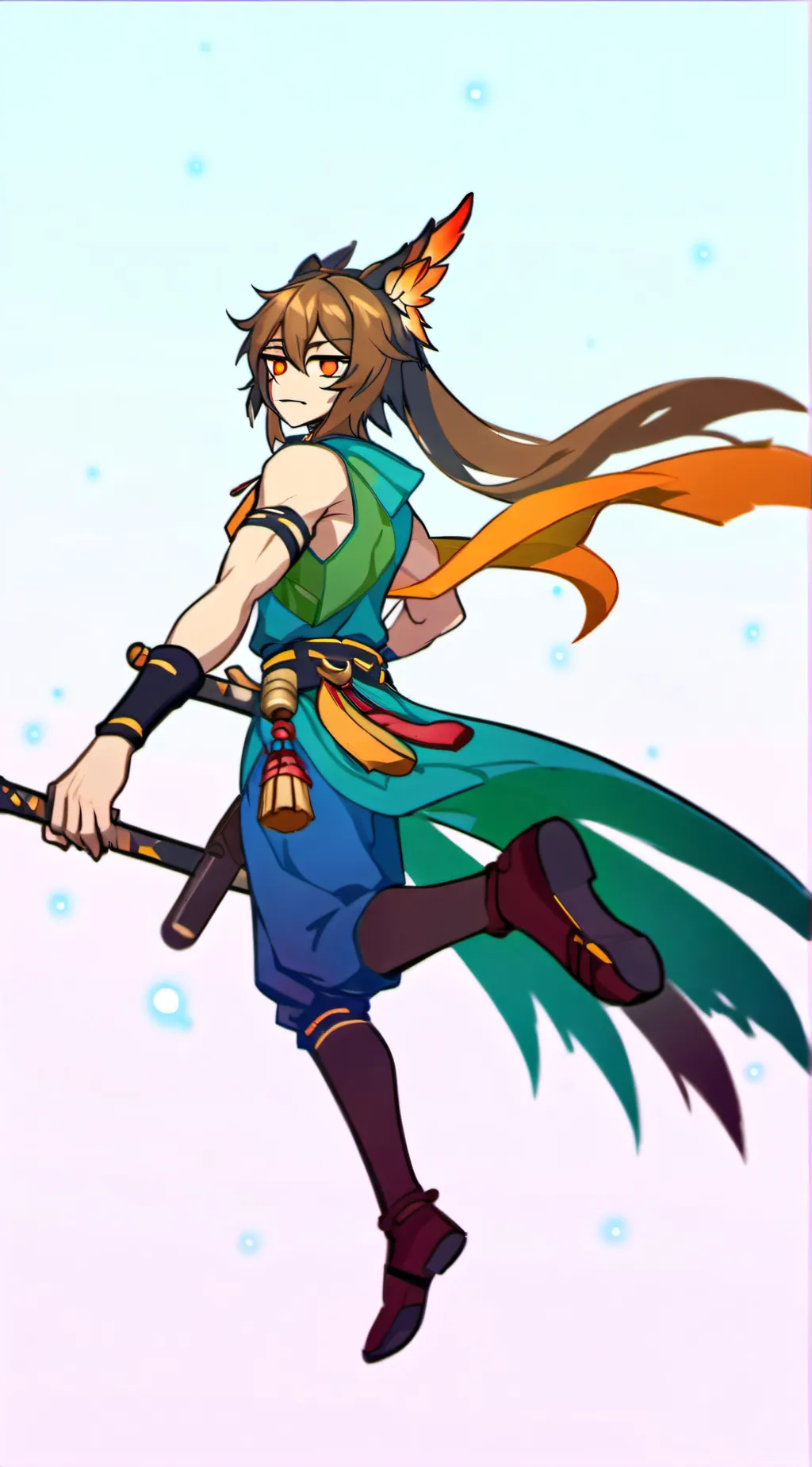 ai character: Issac  background