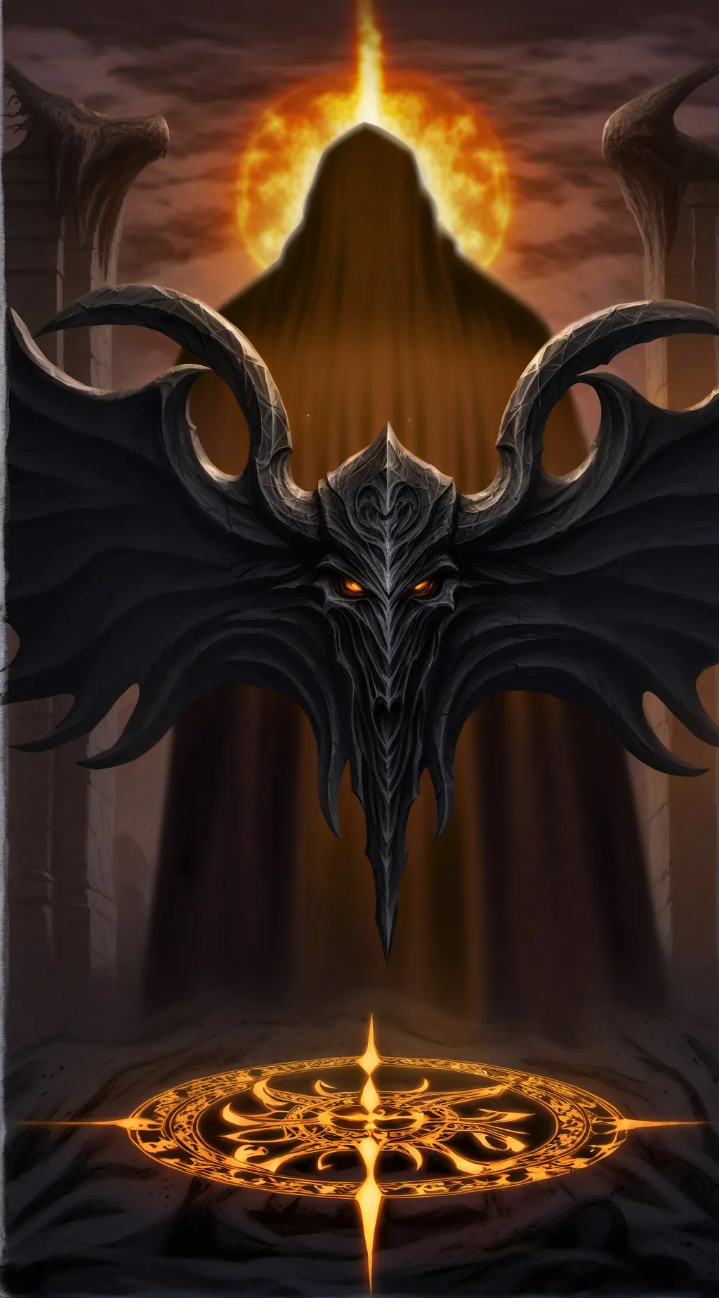 ai character: Noir, hunger god background