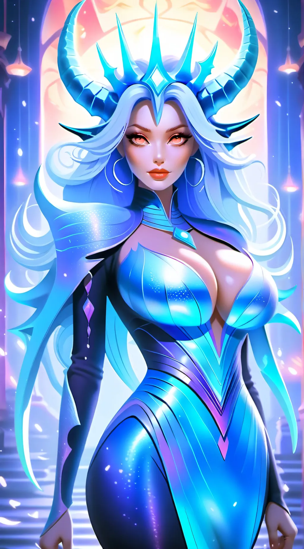 ai character: queen demonialia background