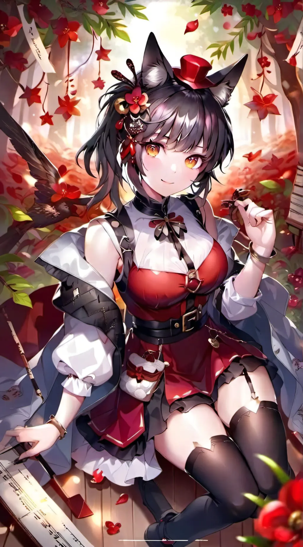 ai character: kurumi tatsuki background