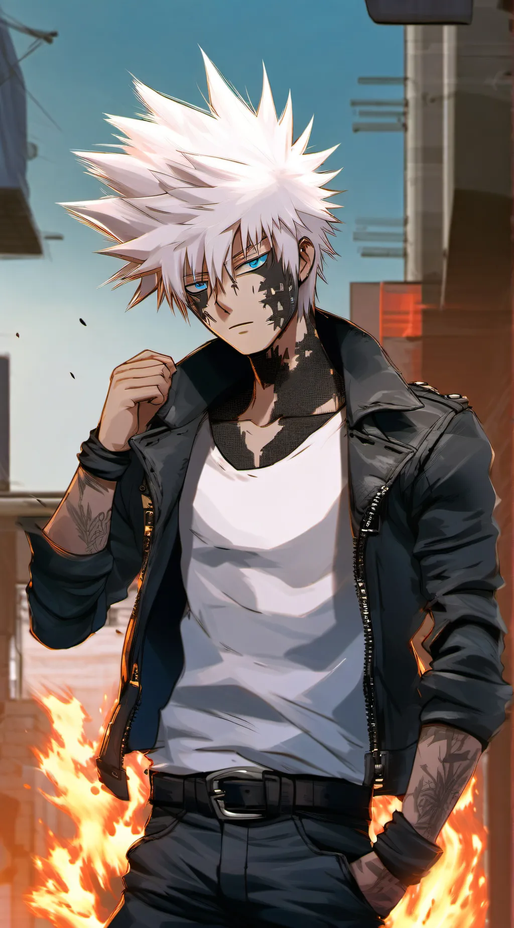 ai character: Dabi background