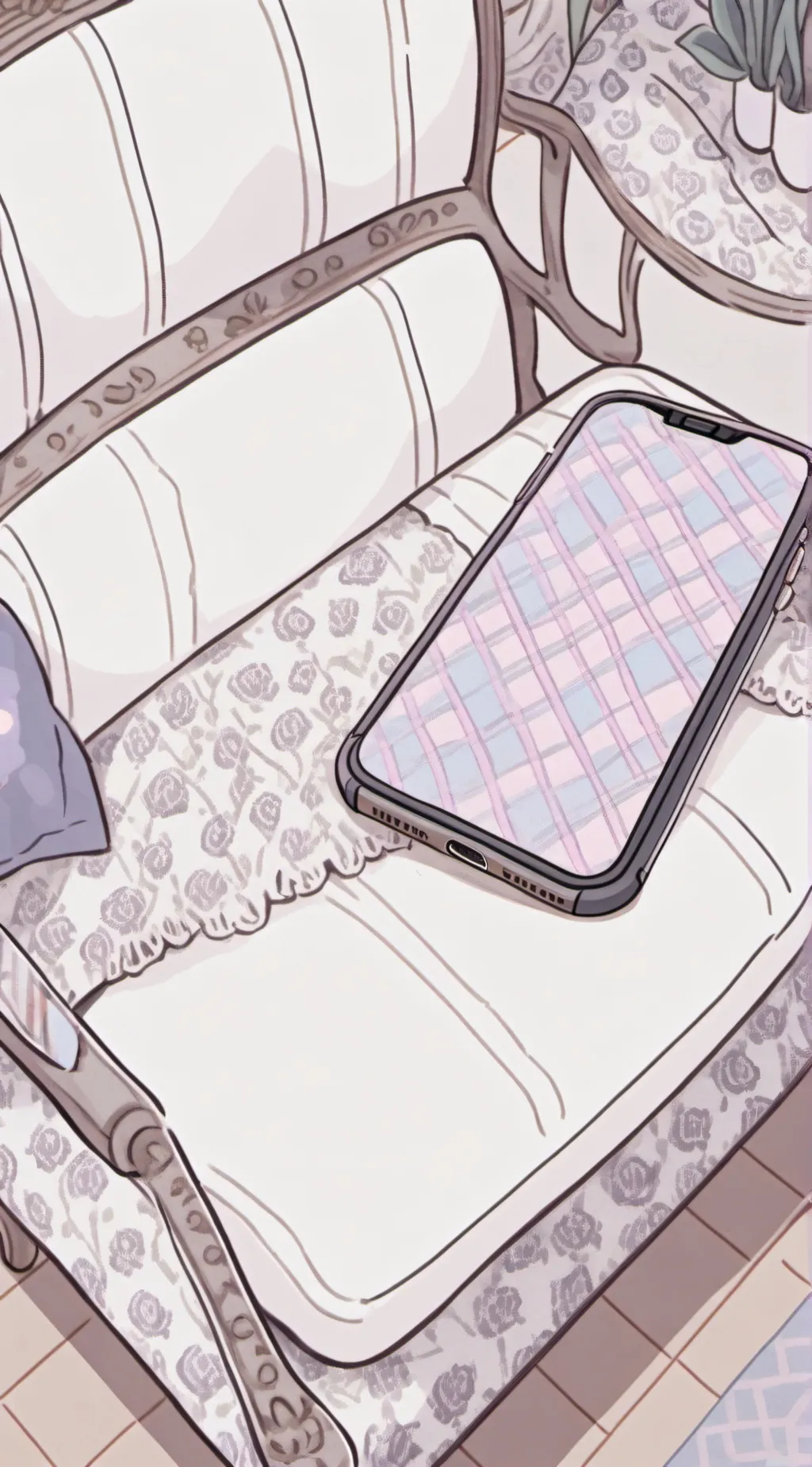 ai character: iPhone 15 Pro  background