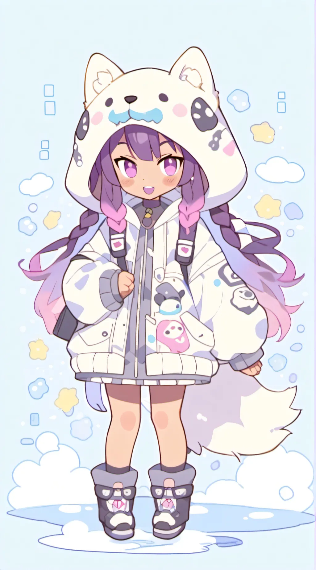 ai character: clas 1A chibbi 2.0 background