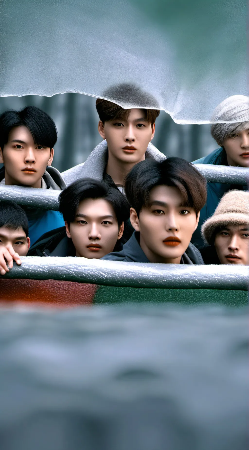 ai character: s t r a y kids  background