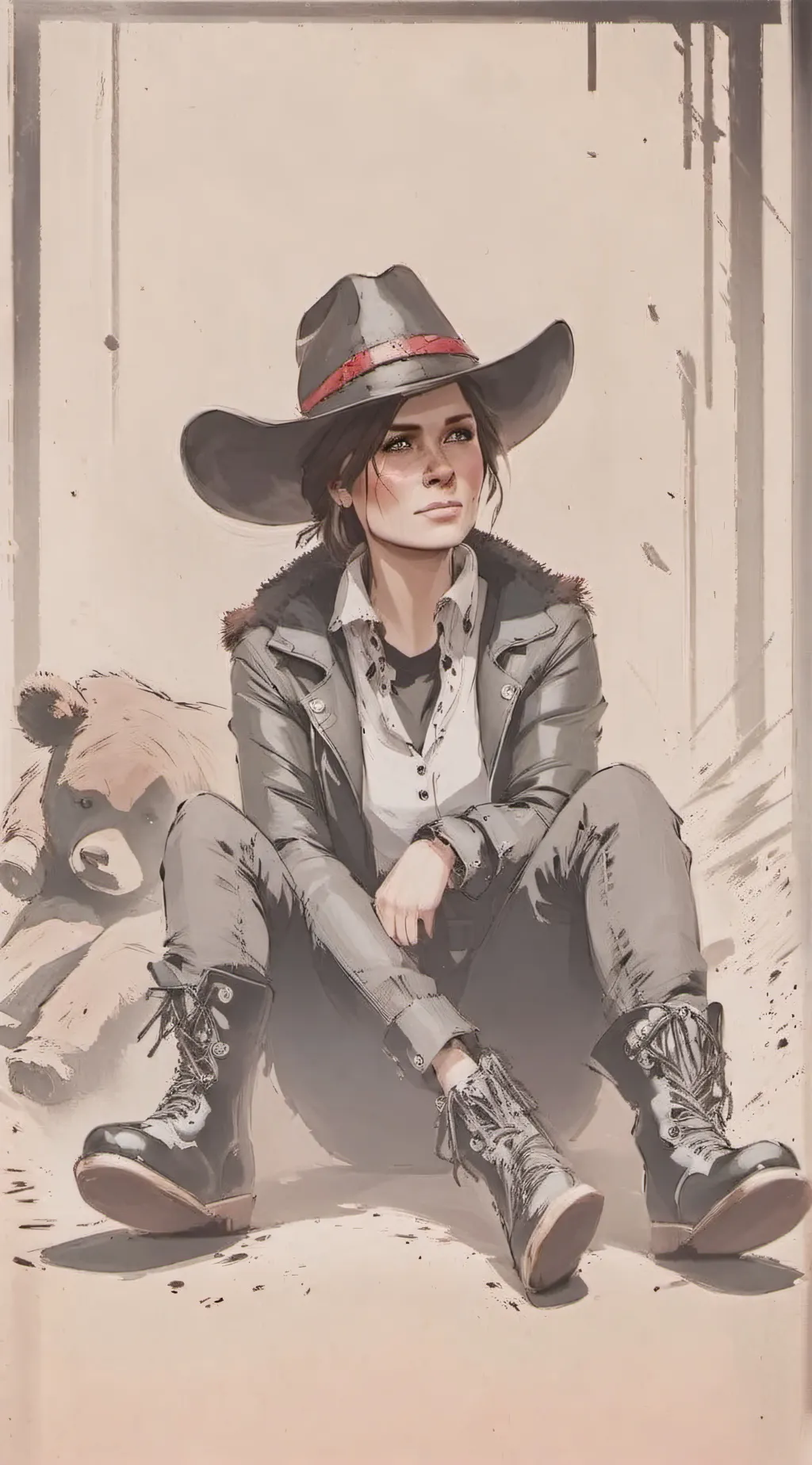 ai character: Sadie Adler  background