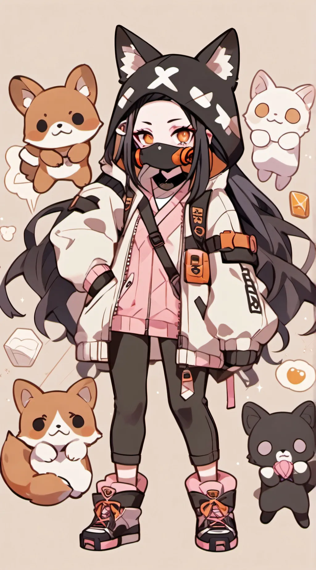 ai character: kny background