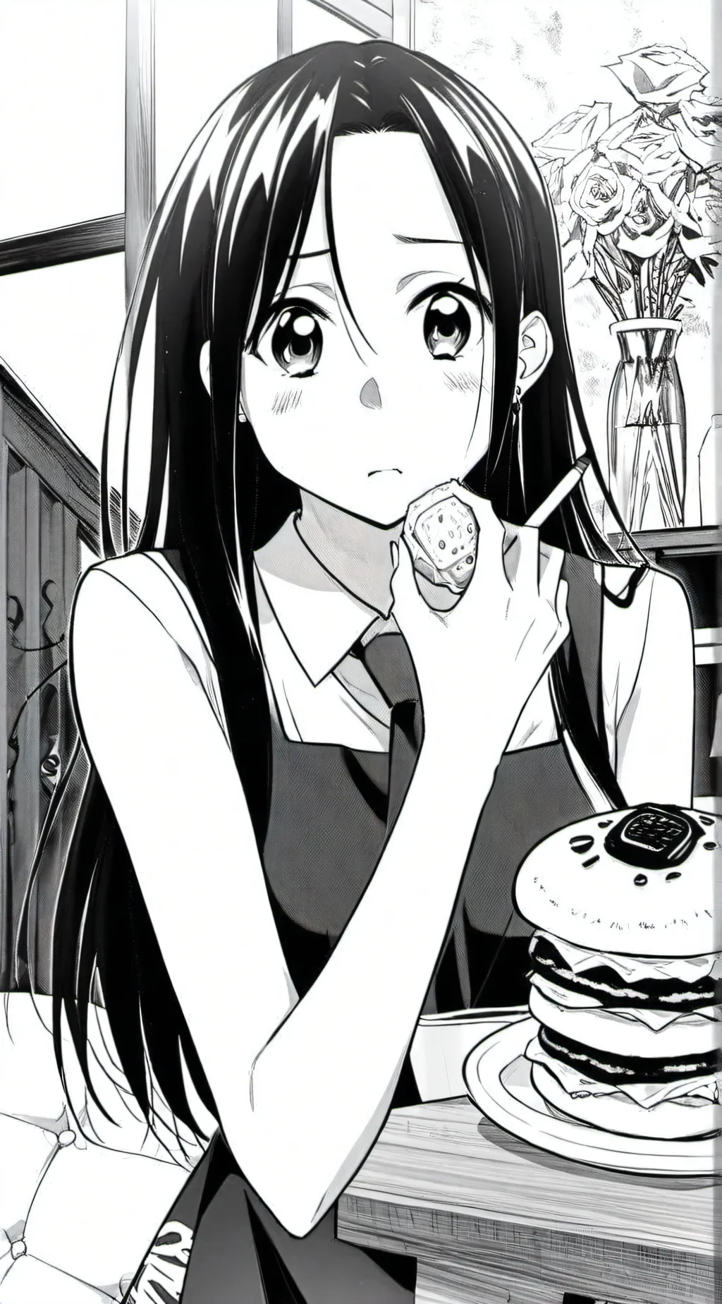 ai character: Miss circle background